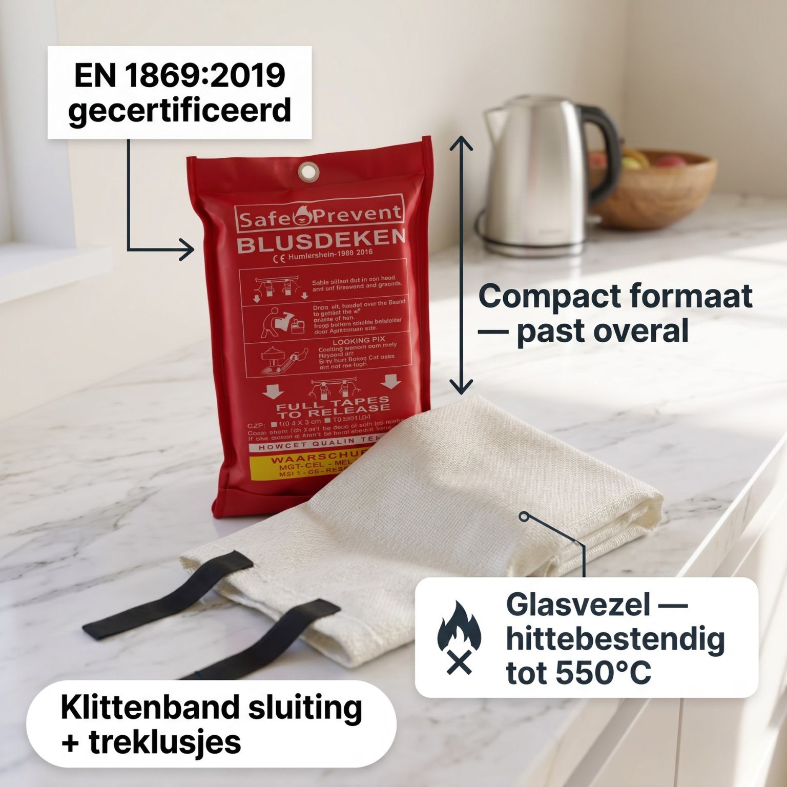 Safe&Prevent blusdeken voordelen